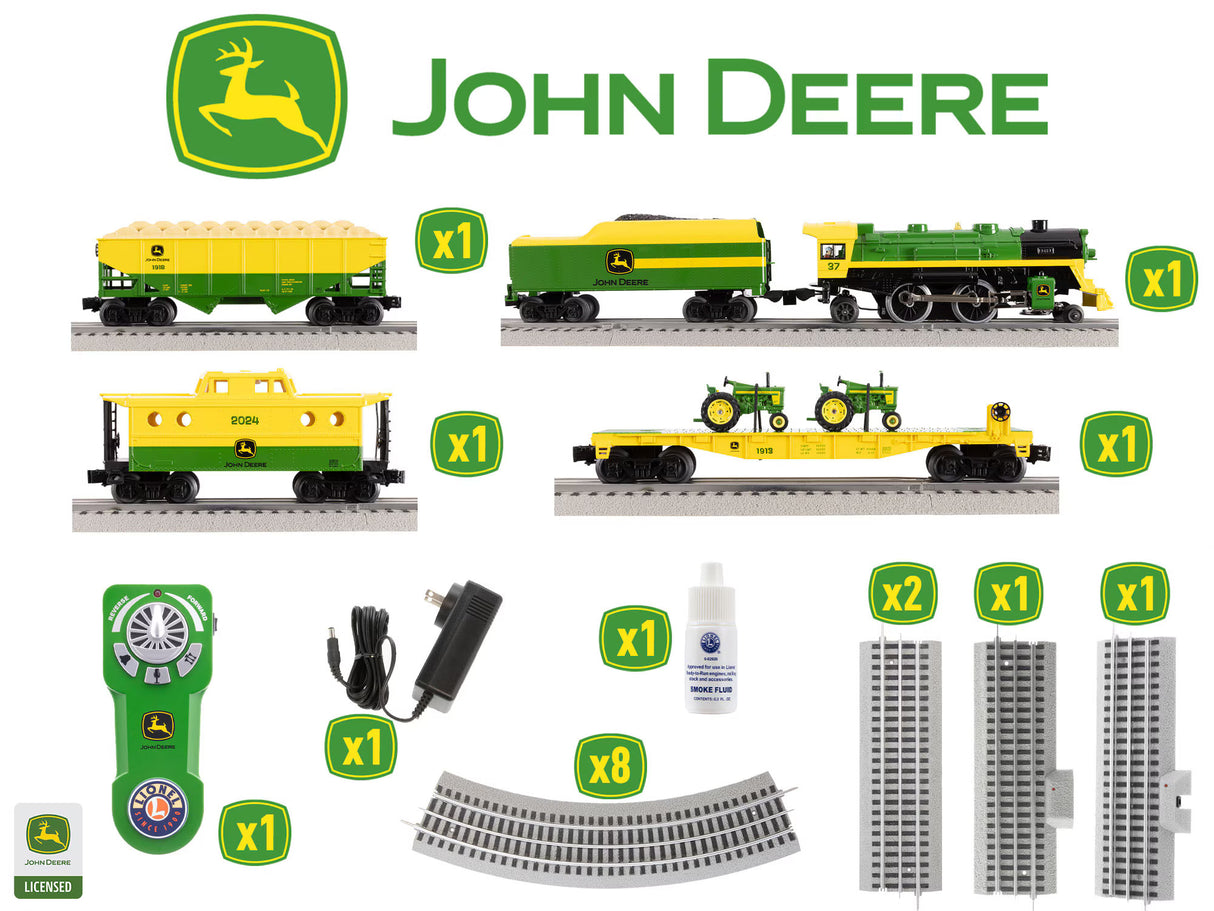 Lionel®  John Deere Steam Freight LionChief Bluetooth 5.0 Set