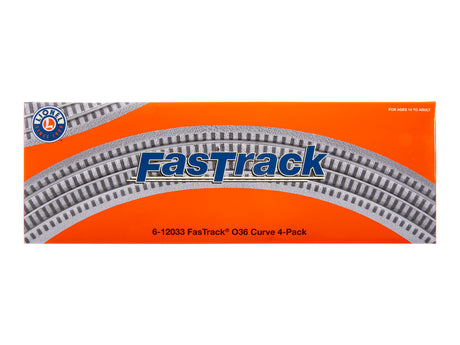 Lionel® FasTrack O36 Curve 4 Pack