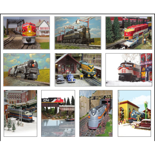 Classic Toy Trains Greeting Cards Set of 10