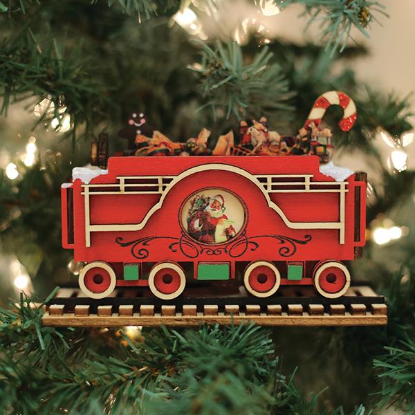 Santa's North Pole Express Tender Ornament