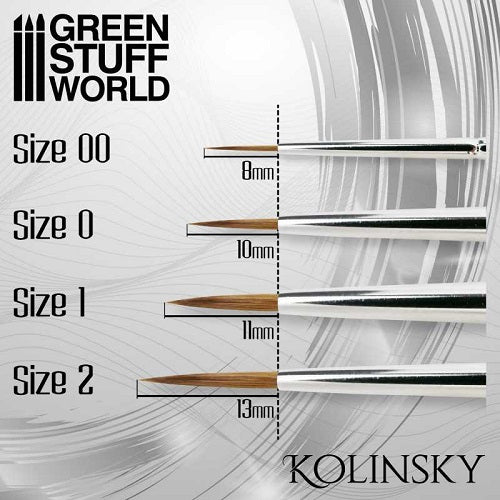 Kolinsky Brush Set - Silver Series