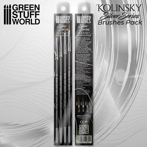 Kolinsky Brush Set - Silver Series