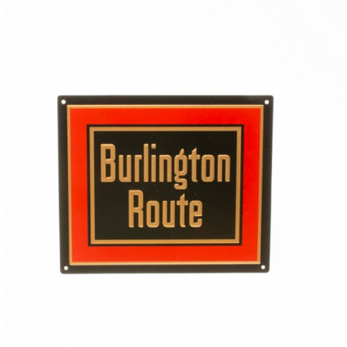 Burlington Route Metal Sign