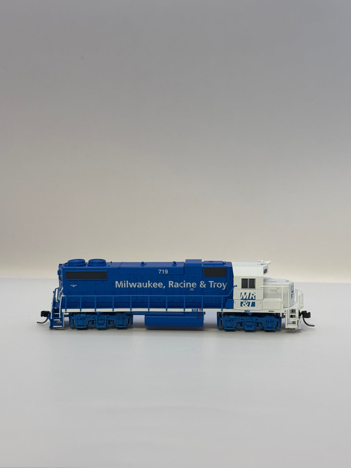 Milwaukee, Racine & Troy GP38-2 Diesel Locomotive — Road No. 719