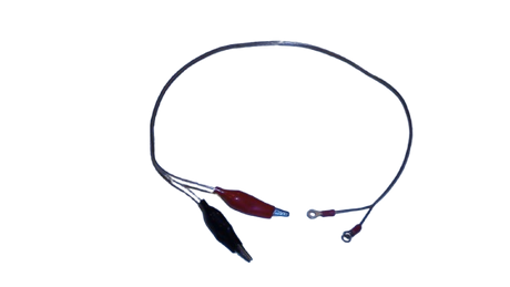 2' Connector Lead Set with Alligator Clips and Spade Connector