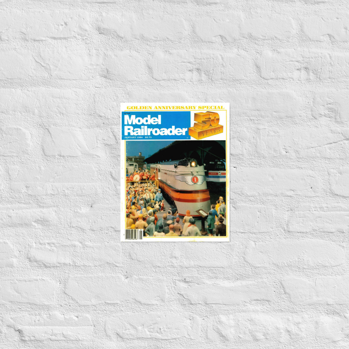 January 1984 Model Railroader 50th Anniversary Issue Cover Print