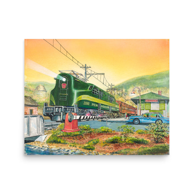 GG1 at Lionelville Station Poster by Robert Sherman - 16"x20"