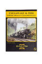 Book cover of 'Chesapeake & Ohio 2-6-6-2 Mallet Locomotives' with a steam locomotive on tracks.