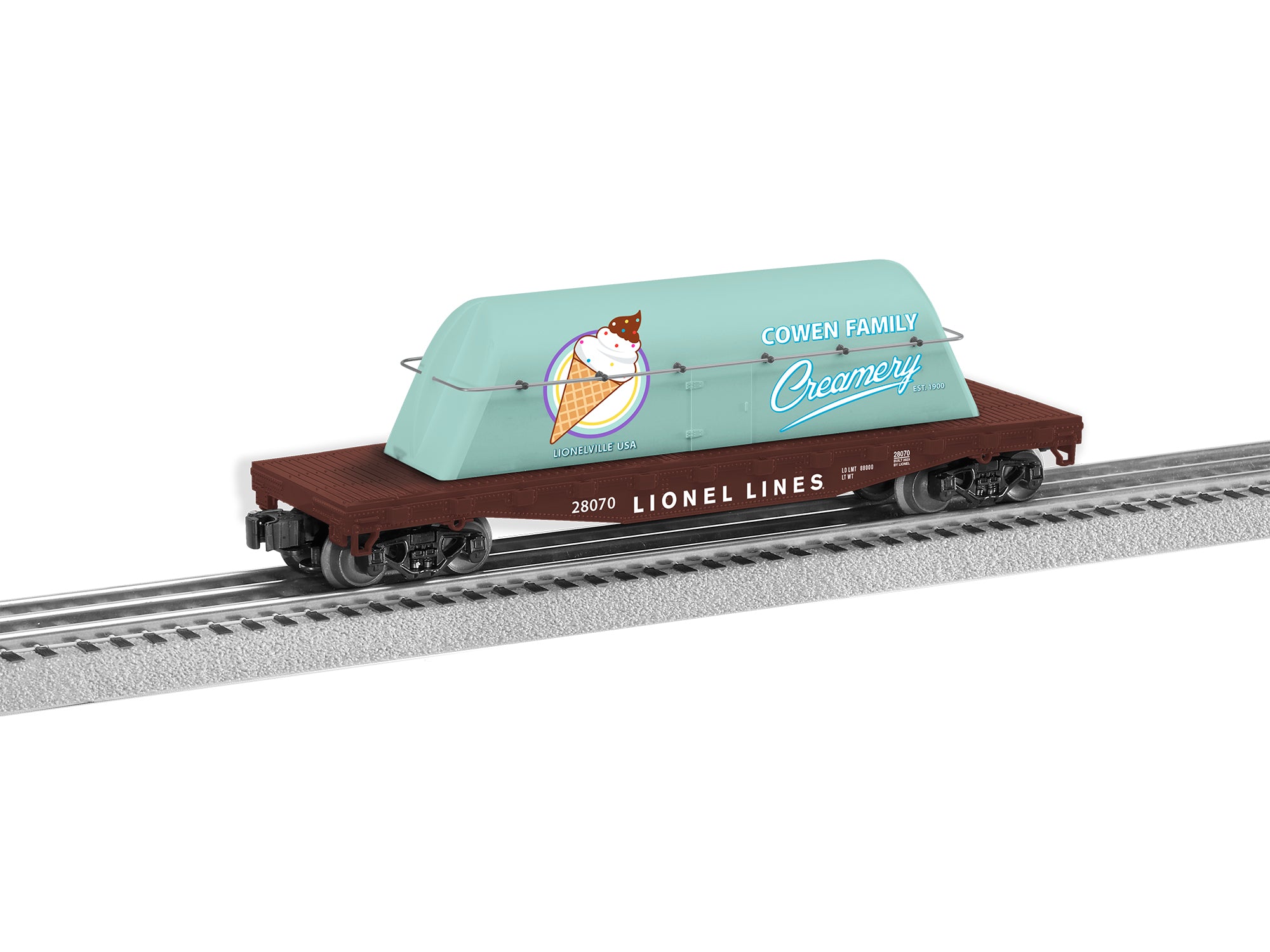 Lionel® Lionelville Milk Flatcar w/ Milk Container – Trains.com Store
