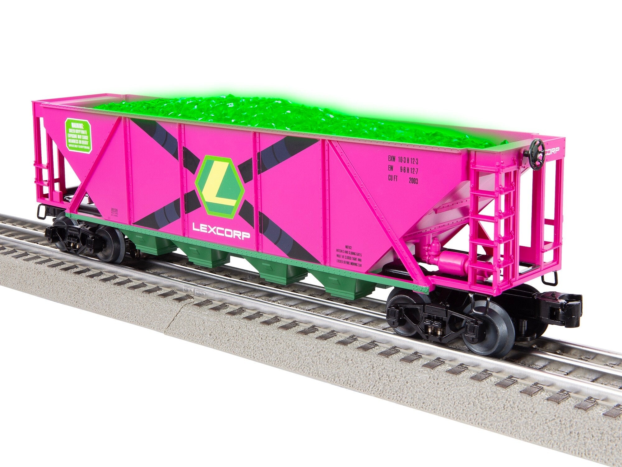 Lionel® DC Comics LexCorp Kryptonite Hopper – Trains.com Store