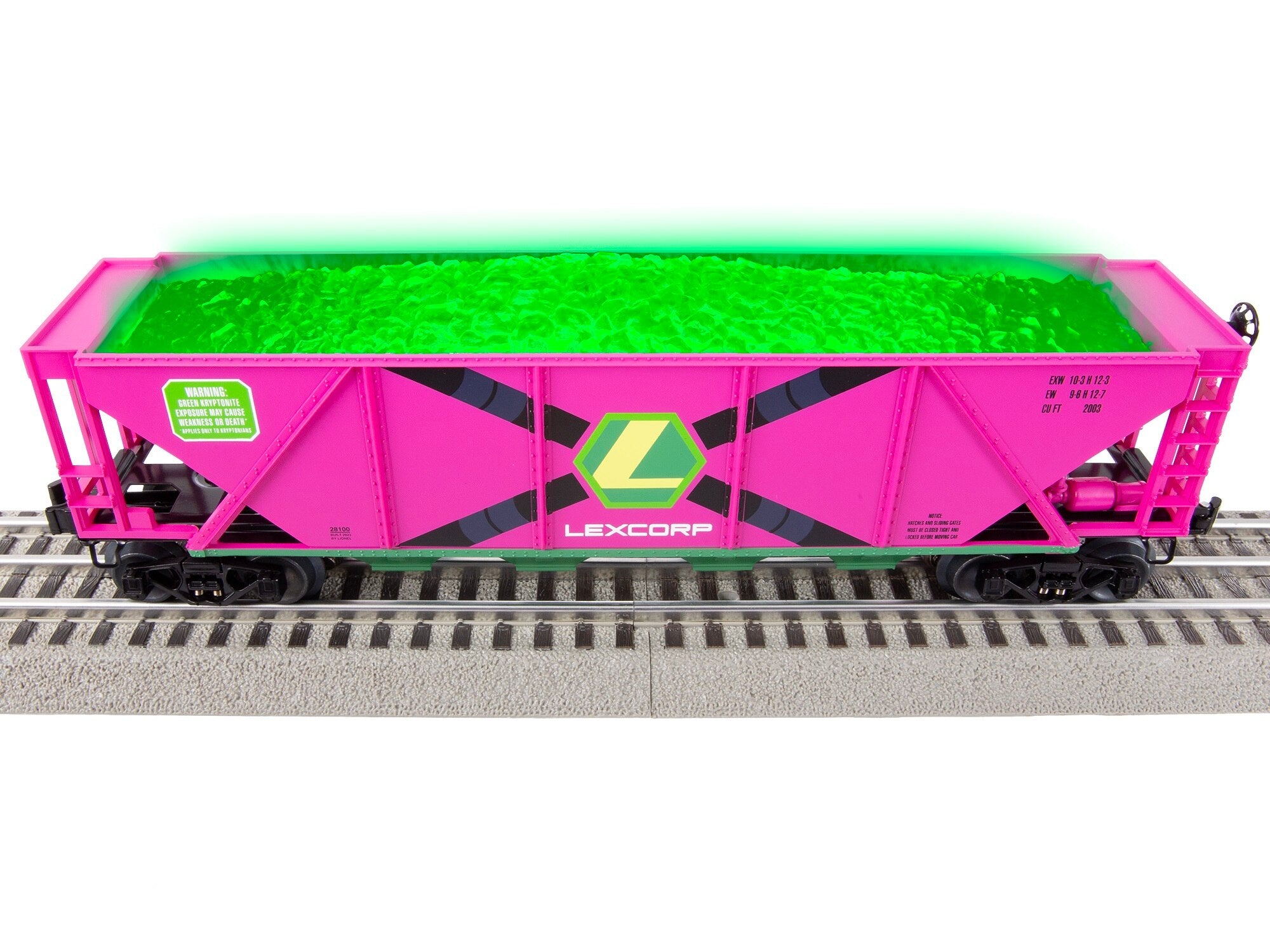 Lionel® DC Comics LexCorp Kryptonite Hopper – Trains.com Store