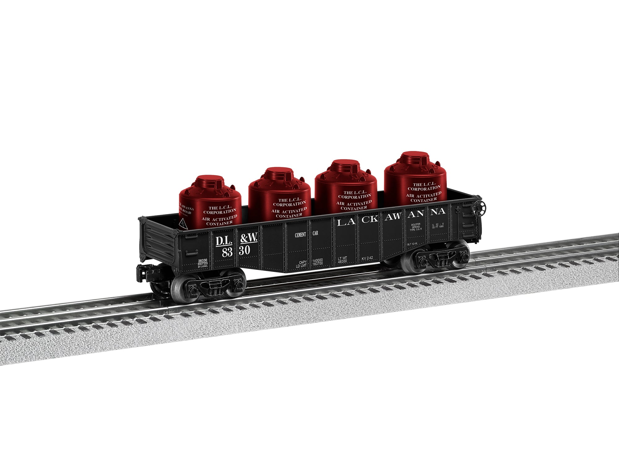 Lionel® Lackawanna Gondola with Canister Load #8330 – Trains.com Store