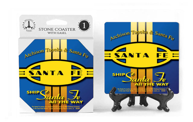 Santa Fe Blue CB Coaster