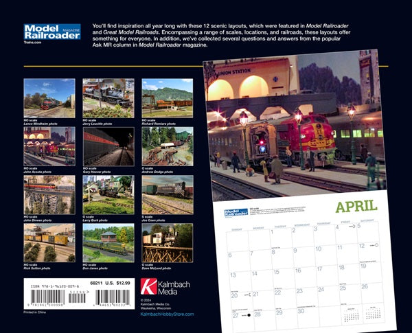 Model Railroader 2025 Calendar