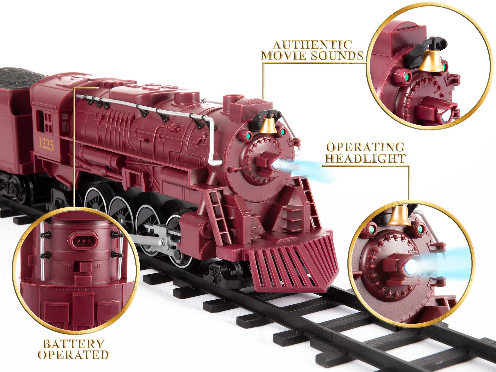 battery toy train set