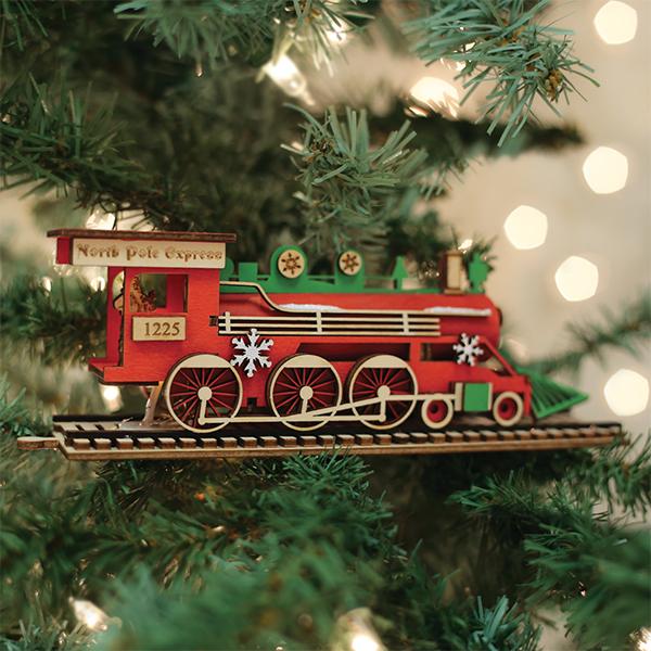 Santa's North Pole Express Engine Ornament
