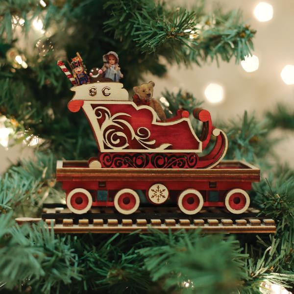North Pole Express Sleigh Car Ornament – Trains.com Store