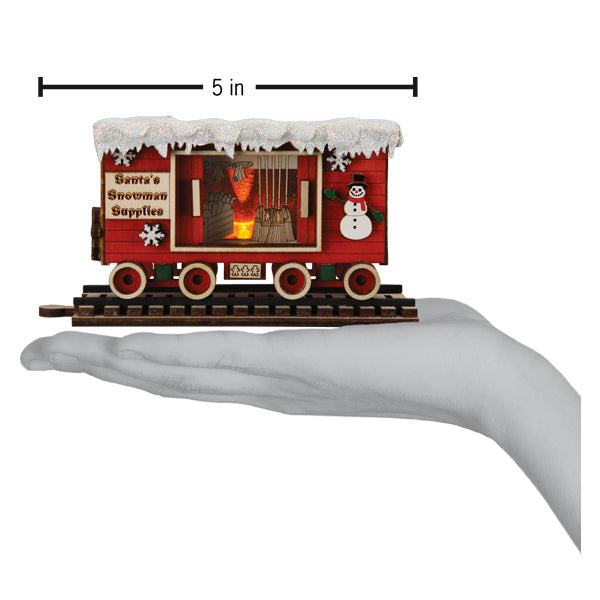 Snowman Box Car Ornament – Trains.com Store