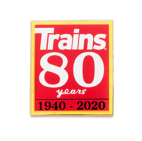 Trains 80th Anniversary Pin