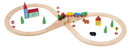 Wooden Train Set - 37 Piece