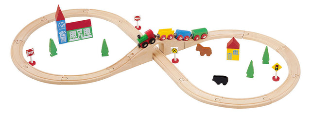 Wooden Train Set - 37 Piece