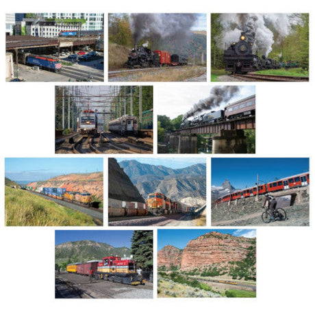 Trains Greeting Cards - Set of 10