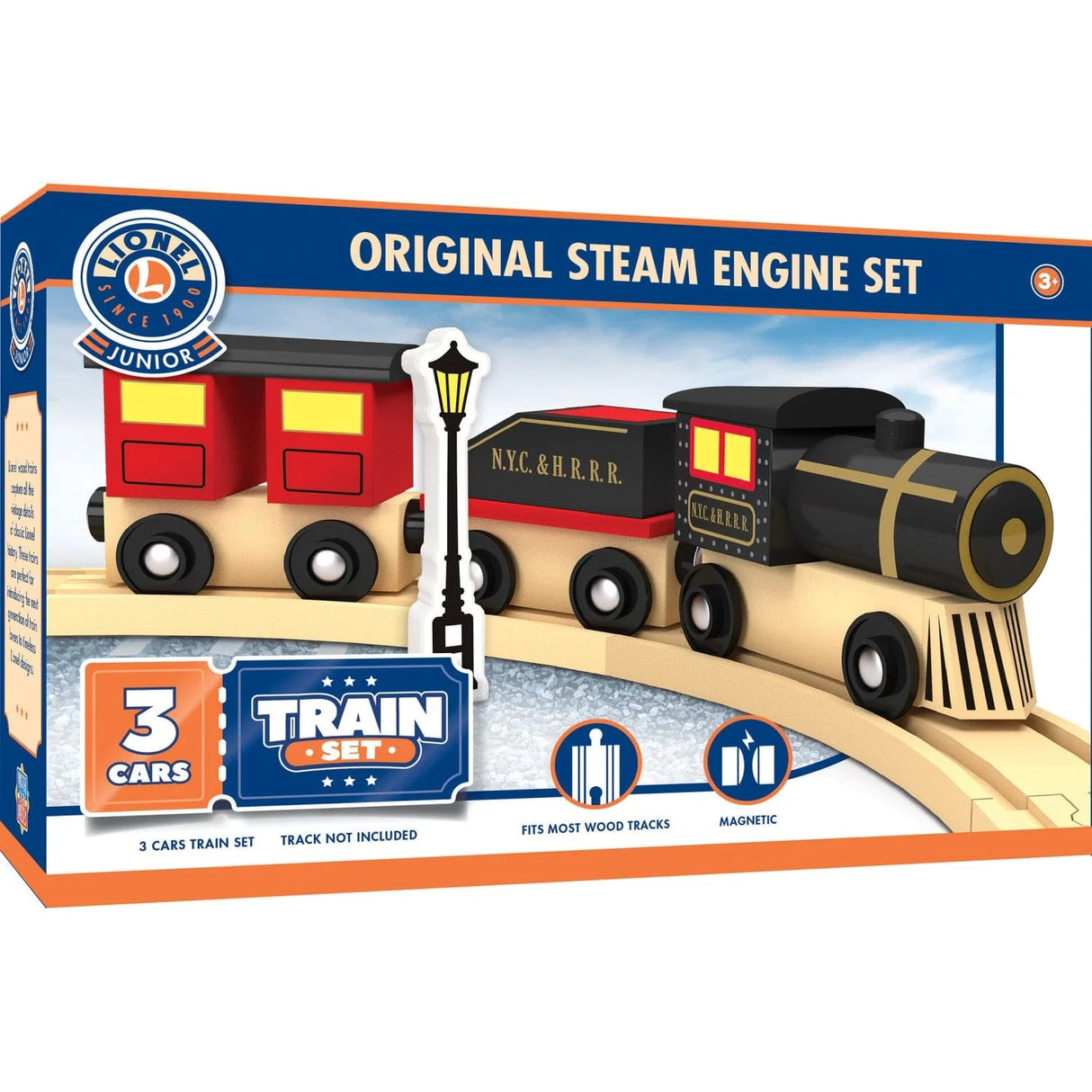 Lionel Original Steam Engine Wood Train Set