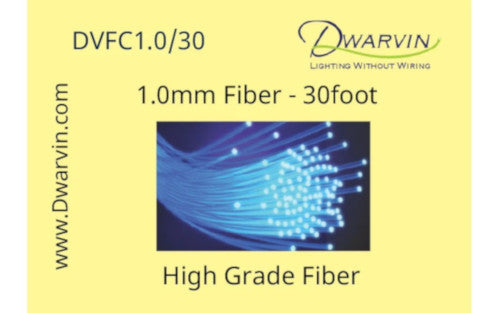 1.0mm End Glow Fiber Optic Cable - 30ft