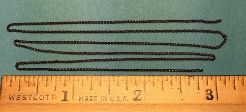 Miniature Black Chain - 40 Links Per Inch