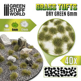 Dry Green Grass Tufts - 6mm