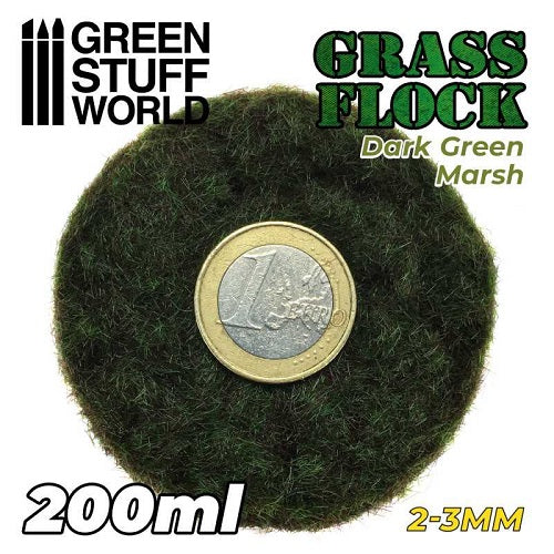 Dark Green Marsh Static Grass - 2-3mm