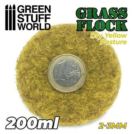 Dry Yellow Pasture Static Grass - 2-3mm