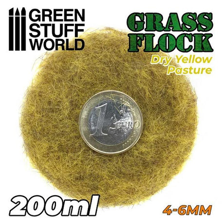 Dry Yellow Pasture Static Grass - 4-6mm