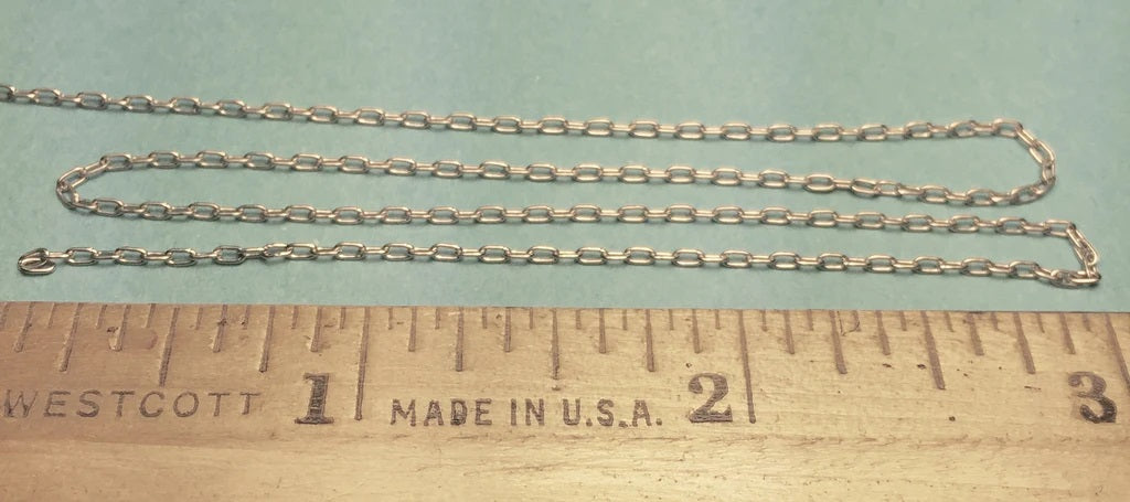 Miniature Silver Chain - 15 Links Per Inch