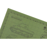 Tankraft Sherman Tank Model Builder's Cutting Mat - 12x18