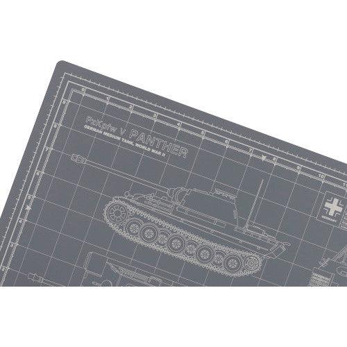 Tankraft Panther Tank Model Builder's Cutting Mat - 12x18