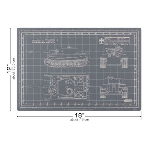 Tankraft Panther Tank Model Builder's Cutting Mat - 12x18