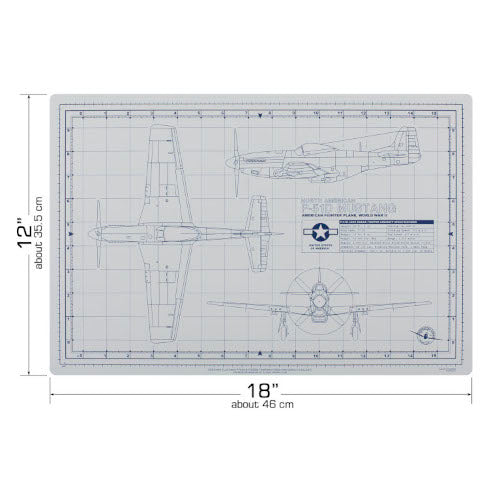 Tankraft Mustang Model Builder's Cutting Mat - 12x18