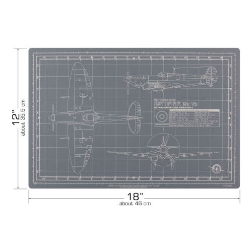 Tankraft Spitfire Model Builder's Cutting Mat - 12x18