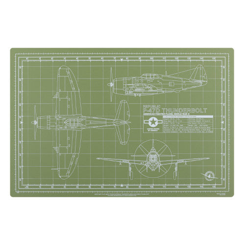 Tankraft Thunderbolt Model Builder's Cutting Mat - 12x18