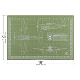 Tankraft Thunderbolt Model Builder's Cutting Mat - 12x18