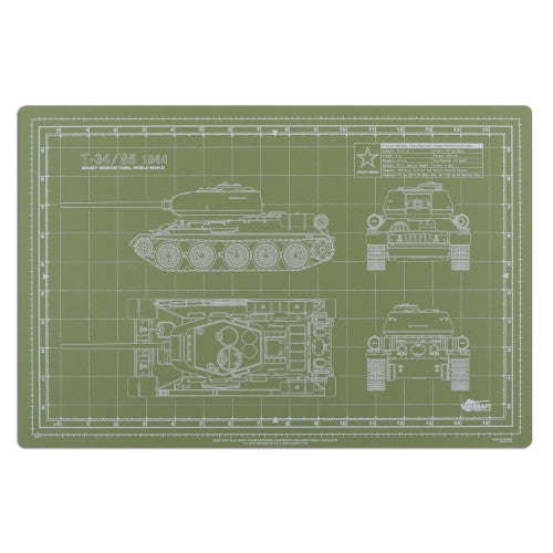 Tankraft T-34/85 Model Builder's Cutting Mat - 12x18