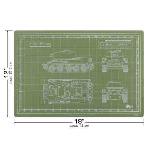 Tankraft T-34/85 Model Builder's Cutting Mat - 12x18