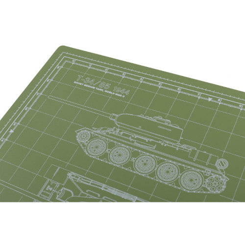 Tankraft T-34/85 Model Builder's Cutting Mat - 12x18