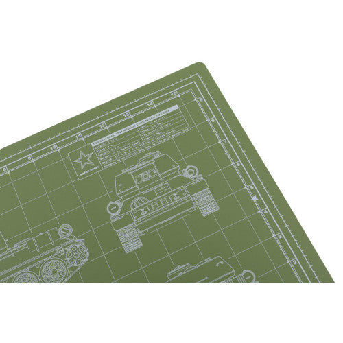 Tankraft T-34/85 Model Builder's Cutting Mat - 12x18