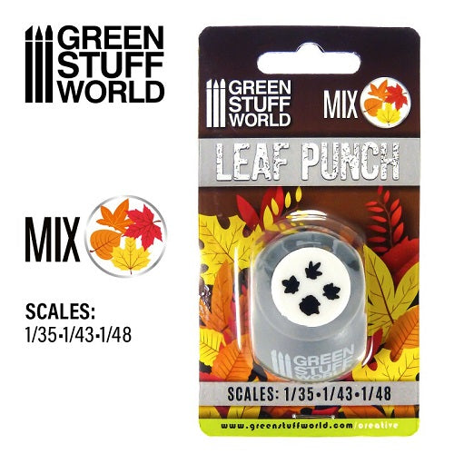 Miniature Leaf Punch - Grey