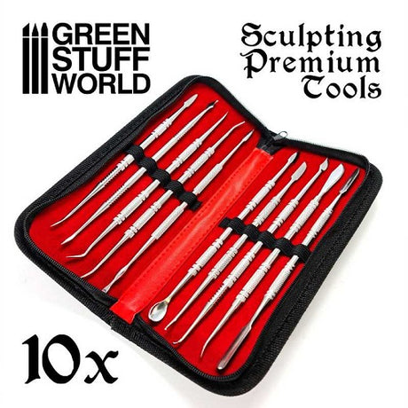 Professional Sculpting Tools with Case - 10pc