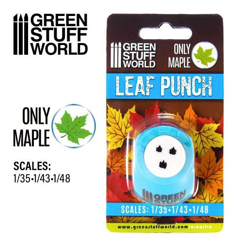 Miniature Leaf Punch - Medium Blue