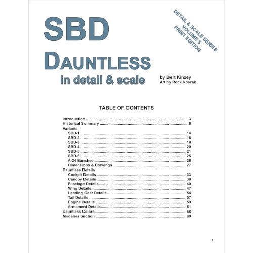 SBD Dauntless in Detail & Scale