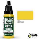 Green Stuff World Acrylic Color 17mL - Cyber Yellow